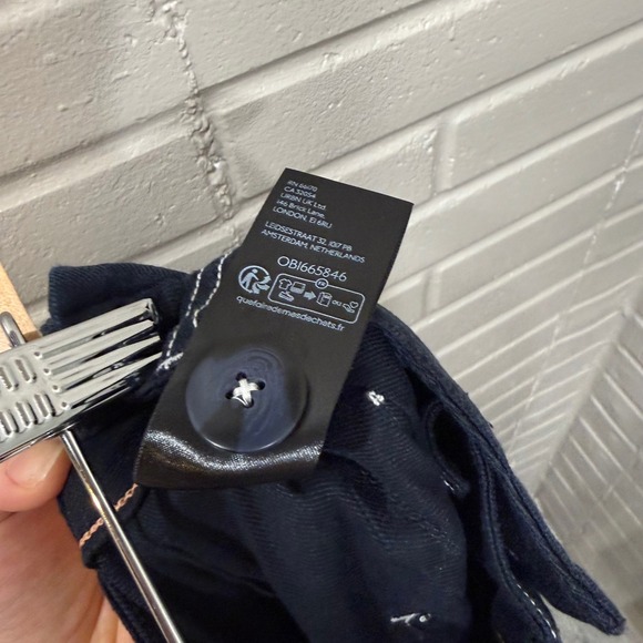 Maeve Colette Wide Leg Linen Blend Pants Crop Contrast Stitch Navy NWT 31 Tall - Picture 13 of 16